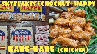 skyflakes  chocnut  happy  karekare  chicken  lutongbahay lutongpinoy pinoyfood [upl. by Allcot]