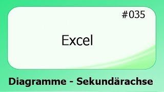 Excel 035 Diagramme  Sekundärachse deutsch [upl. by Ardnajela]