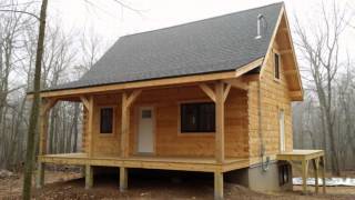 The Construction of a Custom Log Home [upl. by Urania]