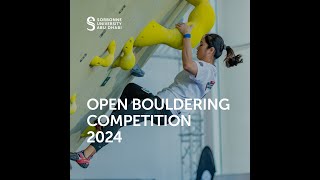 Sorbonne University Abu Dhabi Open Bouldering Championship 2024 [upl. by Lynne433]