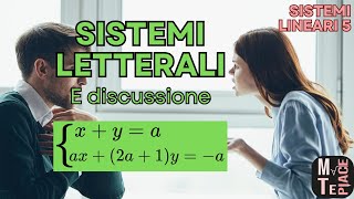 Lezione 5 sistemi lineari letterali e discussione con Cramer Esercizi da compito [upl. by Oicelem]