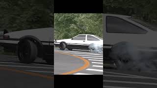 Initial D  AE86 Drifts C121 shorts takumifujiwara assettocorsa initiald [upl. by Gehlbach]