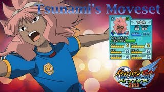 Tsunamis Moveset In Inazuma Eleven Go Strikers 2013 [upl. by Ydissac]