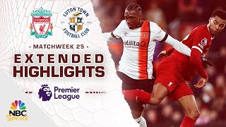 Liverpool v Luton Town  PREMIER LEAGUE HIGHLIGHTS  2212024  NBC Sports [upl. by Ximenes]