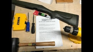 How to change recoil pad on a Bell and Carlson stock to Limbsaver [upl. by Anallij9]