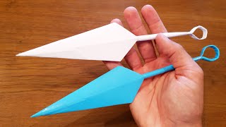 How To Make a Paper Kunai  Ninja Origami [upl. by Oramug676]