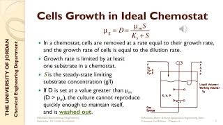 Biochemical Engineering  Lecture  62  Continuous Culture amp Ideal Chemostat [upl. by Inttirb]