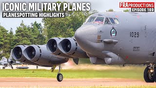 Planespotting HIGHLIGHTS ICONIC Military Planes [upl. by Oicelem]