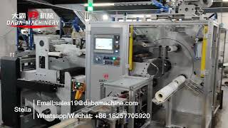 Full rotary die cutting machine with Nonstop rewinder machine factory label [upl. by Uke]