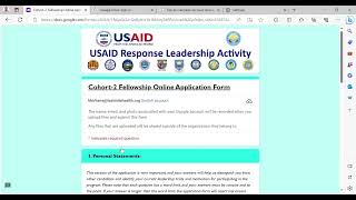 USAIDEthiopia Fellowship Online Application Form [upl. by Rehptsirhc]