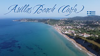 Arillas Beach June 2023  Corfu Greece  Aerial views [upl. by Yolanthe]