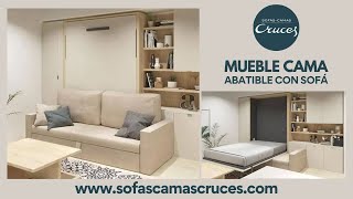 Mueble con Cama y Sofá  Transforma tu Estudio o pequeño apartamento con muebles de calidad [upl. by Amri287]