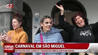 CARNAVAL EM SÃO MIGUEL  BATALHA DAS LIMAS REGRESSA A PONTA DELGADA [upl. by Nevla]