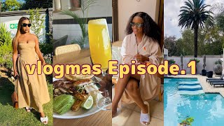 Life lately Vlogmas Episode1 Zandile Mfazwe South African YouTuber [upl. by Wilser]