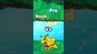 PVZ Fusion Starfish Swordplay  Noob vs Pro vs God Zombie pvz plantsvszombies shorts [upl. by Hcardahs]