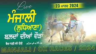 🔴 LIVE MANJALIAN Samrala Ludhiana OX RACES  ਬਲਦਾਂ ਦੀਆਂ ਦੌੜਾਂ 23 March 2024  HD [upl. by Joeann]