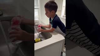 Dad’s Surprise Chore Son Has to Wash ALL the Dishes short shorts shortvideo funny [upl. by Mailliw]