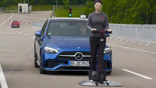 New MERCEDES CClass 2022  SAFETY systems amp CRAZY technology [upl. by Aehtorod]