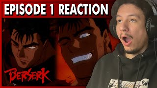 Berserk 1997 REACTION  Episode 1 The Black Swordsman [upl. by Dur]