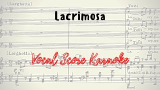 Lacrimosa Piano accompanimentScore animation Requiem Mozart [upl. by Eelynnhoj]