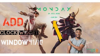 Mindblowing Tutorial On Adding A Clock Widget In Windows 1011 [upl. by Stavro]