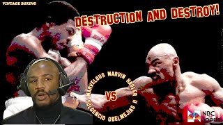 Marvelous Marvin Hagler vs Fulgencio Obelmejias 2 NBC 1080p 60fps [upl. by Aronel]