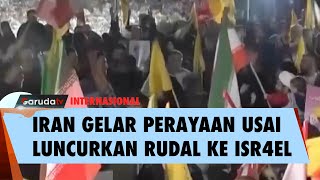 Iran Rayakan Keberhasilan Usai Meluncurkan Rudal ke Israel [upl. by Anomis]