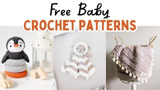 25 FREE Adorable Baby Crochet Patterns That Make Perfect Gifts babyshower crochetbaby diygift [upl. by Paley]