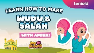 How to Make Wudu and Salah  Learn to pray with Amina [upl. by Etak]