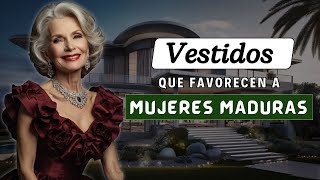 ✔️👗 Vestidos que lucen siempre bien a los 60 años o más  VESTIDOS ELEGANTES💫💥 [upl. by How295]