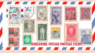 Woldwide Vintage Postage Stamps [upl. by Adler524]