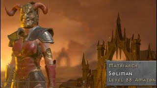 D2R LVL 88 Bowazon Solo Hell Mode Terror Zone Cow Level Chaos Sanctuary Diablo Session 👿 [upl. by Nosemyaj]