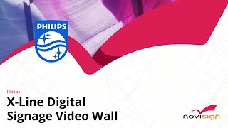 Presenting the XLine Digital Signage Video Wall Display at Philips Labs [upl. by Elauqsap]