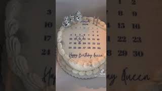 1798 viral Walmart calendar cake I love it birthday walmartcake calendar pisces [upl. by Thea]