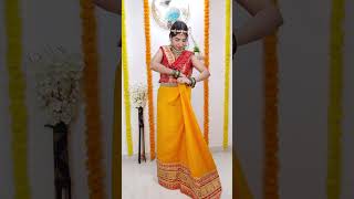 Perfect Gujarati Style Draping steps day37365sareedrapings fashion [upl. by Hennessey]