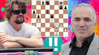 Intense chess game 8 Garry Kasparov vs Magnus Carlsen [upl. by Sej]