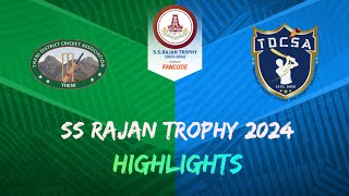 Theni vs Thirupattur  SS Rajan Trophy T20 Tournament 2024  Highlights  Iyarkaiadiyan [upl. by Nairrod841]