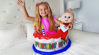 Диана и непослушная Кукла  Diana Pretend Play with Baby Doll amp Toys [upl. by Comptom735]