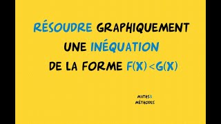 Résoudre graphiquement une inéquation fx inférieure à gx [upl. by Terza]