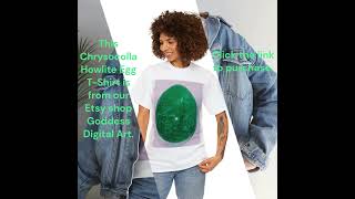 Chrysocolla Howlite Egg TShirt Sizes S5XL 15332633 [upl. by Milks]