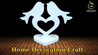 Beautiful Bird Crafts You Can Make At Home आइए पक्षियों का एक सुंदर जोड़ा बनाएं  Home decor [upl. by Rasecoiluj]