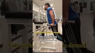 How to do Tricep Dips  Upper body workout at gym  Variation of Tricep Dips for beginners  shorts [upl. by Auhsot]