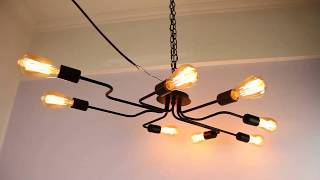 Lampundit Sputnik Chandelier 8Light Flush Mount Ceiling Light [upl. by Ley351]