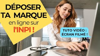 TUTO VIDÉO  Comment déposer sa marque à lINPI en ligne  mon ÉCRAN FILMÉ étape par étape [upl. by Agee]