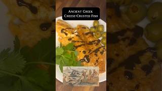 Ancient Greek Cheese Fish history recipe ancient ancientgreece spartan greece fyp cooking [upl. by Yelruc521]