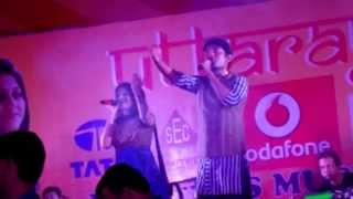 Dhaker Tale Komar Dole Song  Shovan and Trisha [upl. by Ellenaj]