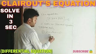 CLAIROUTS EQUATION IN HINDI 🔥 [upl. by Nnaeitak447]