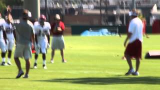 Alabama Running Backs Catch Passes 81414 [upl. by Anais622]