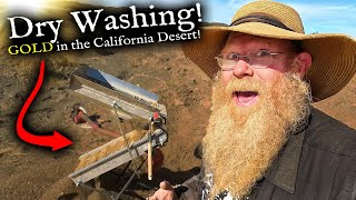 Dry Washing Gold in the California Desert [upl. by Iona]