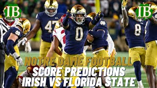 Notre Dame vs Florida State Game Predictions [upl. by Johanan758]